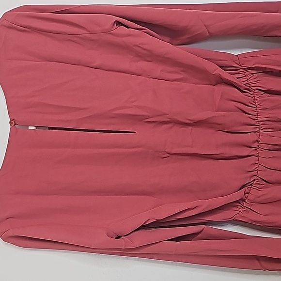 5/25 ❤️ Three Eighty Two Revolve Long Sleeve Rust Romper - Picture 7 of 7